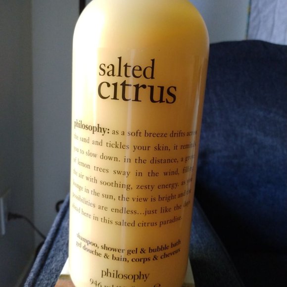 Philosophy Other - 💛💛NEW Philosophy Salted Citrus shampoo, shower gel & bubble bath 32 oz